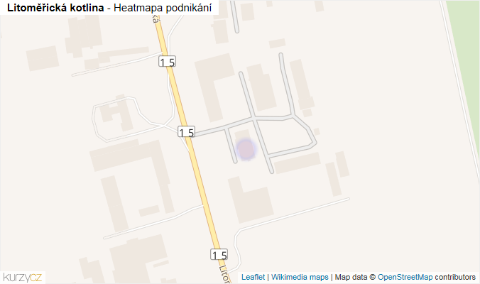 Mapa Litoměřická kotlina - Firmy v ulici.