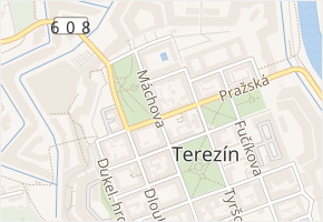 Máchova v obci Terezín - mapa ulice
