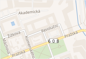 Revoluční v obci Terezín - mapa ulice