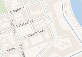 Vodárenská v obci Terezín - mapa ulice