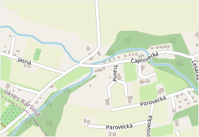 Čaplovecká v obci Těrlicko - mapa ulice