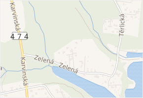 Dlážděná v obci Těrlicko - mapa ulice