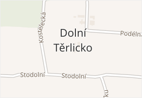 Dolní Těrlicko v obci Těrlicko - mapa části obce