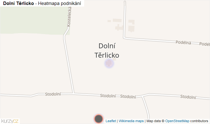 Mapa Dolní Těrlicko - Firmy v části obce.