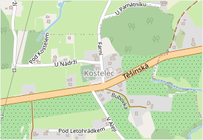 Farní v obci Těrlicko - mapa ulice