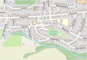 Jižní v obci Těrlicko - mapa ulice