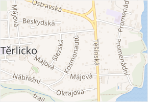 Kosmonautů v obci Těrlicko - mapa ulice