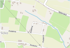 Podélná v obci Těrlicko - mapa ulice