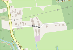 Topolová v obci Těrlicko - mapa ulice
