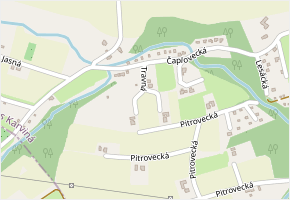 Travná v obci Těrlicko - mapa ulice