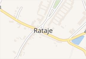 Rataje v obci Těšetice - mapa části obce