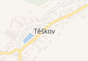 Těškov v obci Těškov - mapa části obce