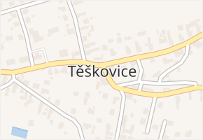 Těškovice v obci Těškovice - mapa části obce