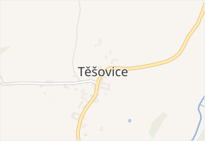 Těšovice v obci Těšovice - mapa části obce