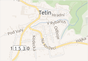Bořivoje v obci Tetín - mapa ulice