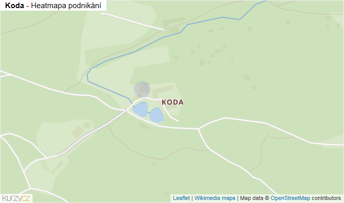 Mapa Koda - Firmy v části obce.