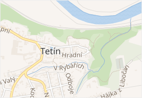 Strážní v obci Tetín - mapa ulice