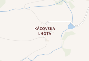 Kácovská Lhota v obci Tichonice - mapa části obce