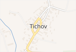 Tichov v obci Tichov - mapa části obce