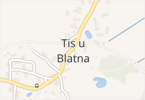 Tis u Blatna v obci Tis u Blatna - mapa části obce