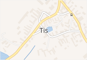 Tis v obci Tis - mapa části obce