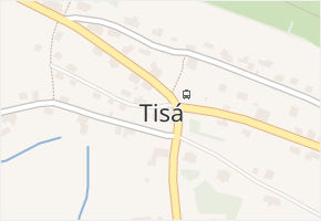 Tisá v obci Tisá - mapa části obce