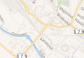 Cáhlovská v obci Tišnov - mapa ulice
