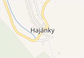 Hajánky v obci Tišnov - mapa části obce