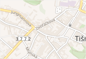 nám. Komenského v obci Tišnov - mapa ulice