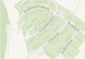 Osvobození v obci Tišnov - mapa ulice