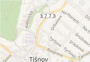 Parolkova v obci Tišnov - mapa ulice