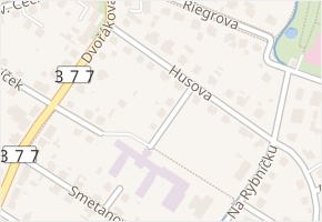 Smíškova v obci Tišnov - mapa ulice
