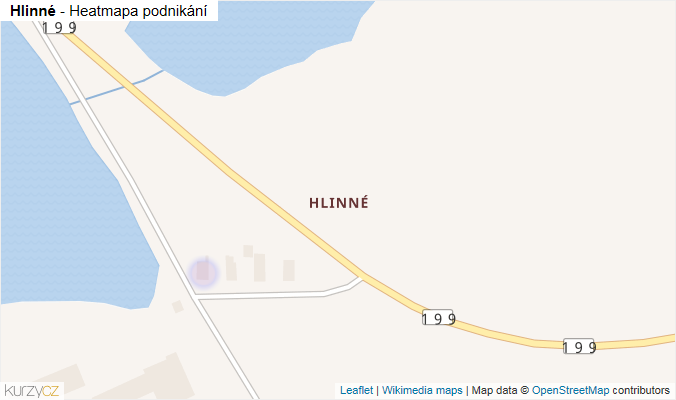 Mapa Hlinné - Firmy v části obce.