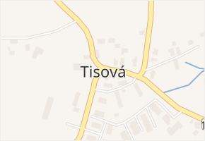 Tisová v obci Tisová - mapa části obce