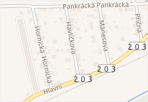 Havlíčkova v obci Tlučná - mapa ulice