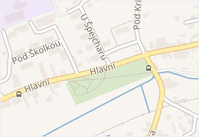 Hlavní v obci Tlučná - mapa ulice