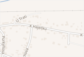 K Háječku v obci Tlučná - mapa ulice