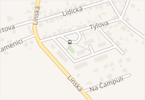Na Čampuli v obci Tlučná - mapa ulice