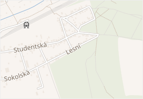 U Línského lesa v obci Tlučná - mapa ulice