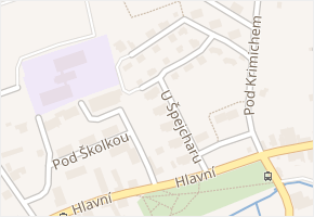 U Špejcharu v obci Tlučná - mapa ulice