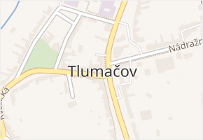 Tlumačov v obci Tlumačov - mapa části obce