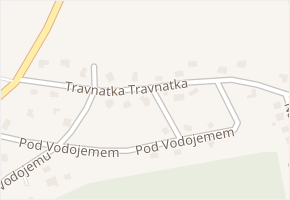Travnatka v obci Tmaň - mapa ulice