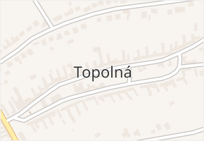 Topolná v obci Topolná - mapa části obce