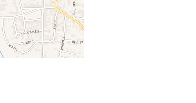 Kostelní v obci Toužim - mapa ulice