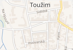 náměstí Jiřího z Poděbrad v obci Toužim - mapa ulice