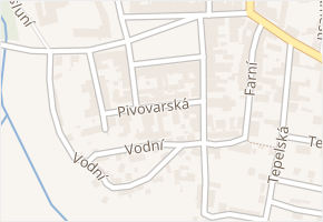 Pivovarská v obci Toužim - mapa ulice