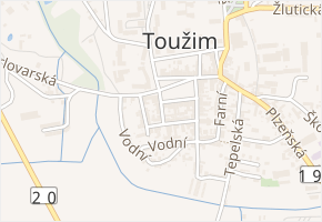 Radniční v obci Toužim - mapa ulice