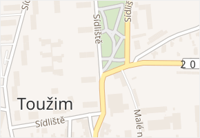 Sídliště v obci Toužim - mapa ulice