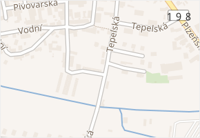 Tepelská v obci Toužim - mapa ulice