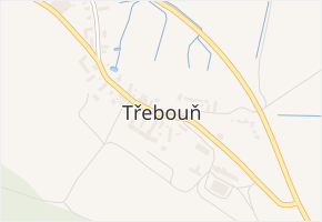 Třebouň v obci Toužim - mapa části obce